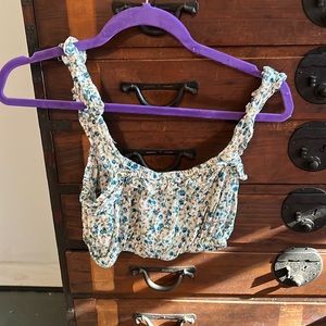 Floral mini crop top